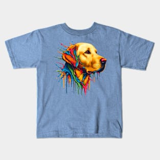 Golden Retriever Dog Colors Kids T-Shirt